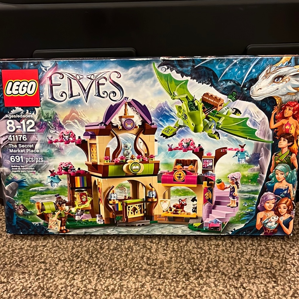 NIB Lego Elves The Secret Marketplace 41176 Retired - Rare